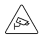 Infographic illustration of a surveillance camera, representing privacy-conscious consumers.