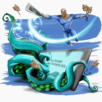 Identity theft Little Black Book of Scams graphic