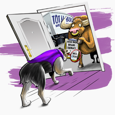 Door-to-door scams Little Black Book of Scams graphic