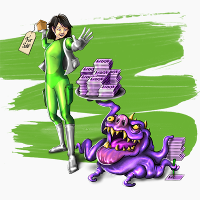 Sale of merchandise scams Little Black Book of Scams graphic